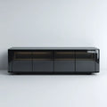 TV Stand Glass 180x45x50 cm - Black - Modern Design