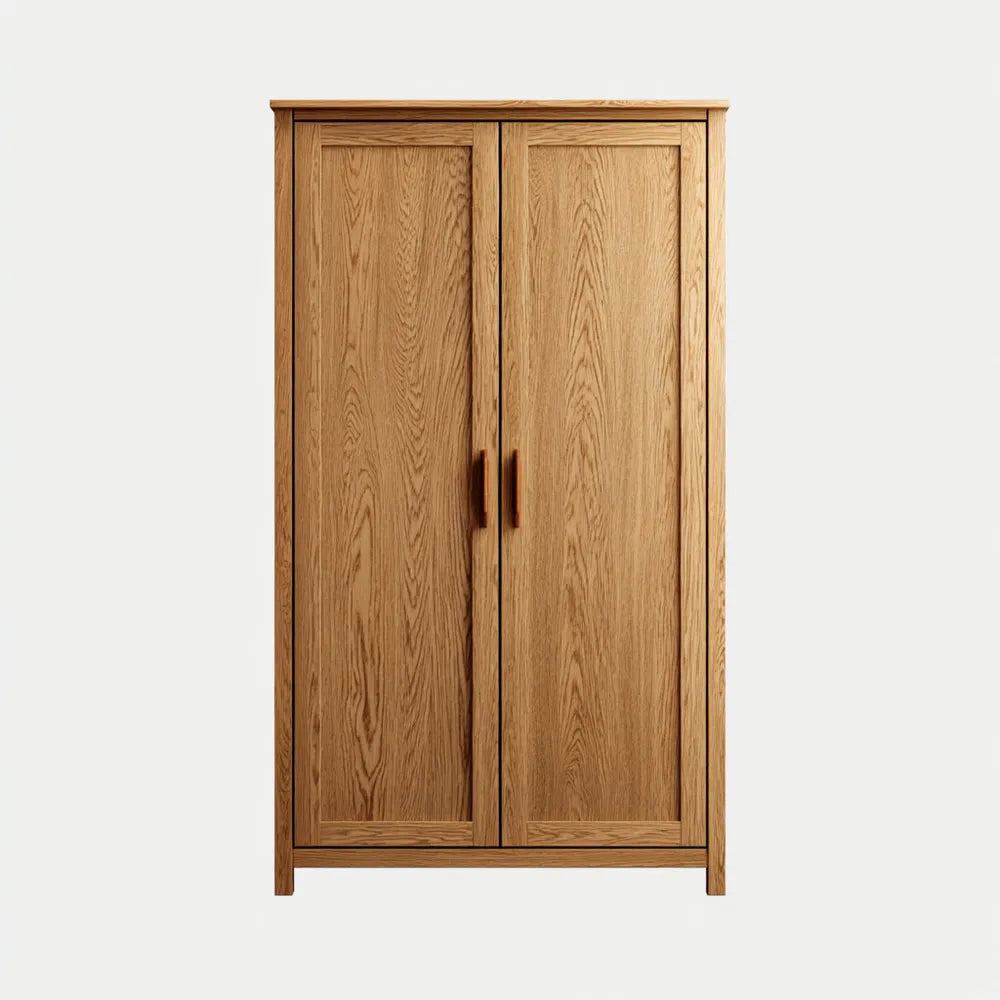 Wooden Wardrobe 200x120x60 cm ¨C Solid Oak ¨C Classic Design
