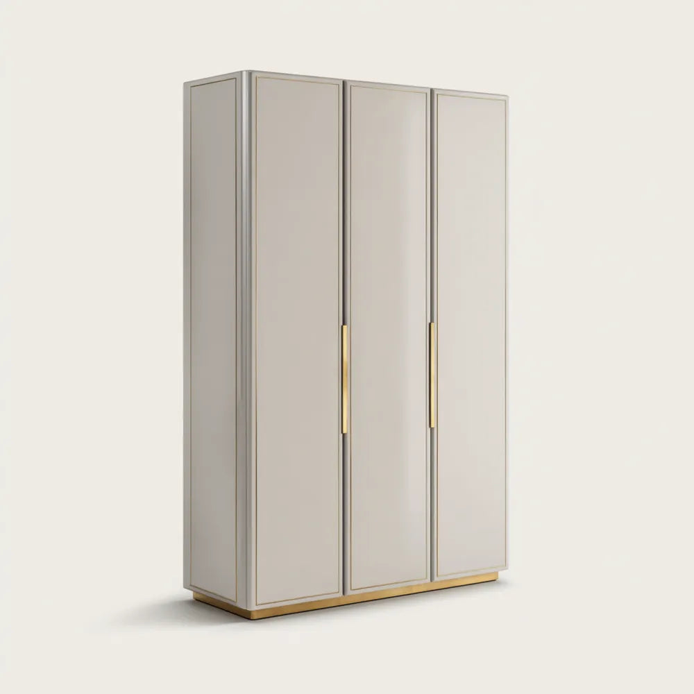 Wardrobe 3-Door 180x60x220 cm ¨C Beige ¨C Contemporary Design